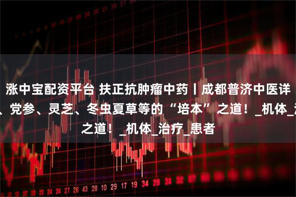 涨中宝配资平台 扶正抗肿瘤中药丨成都普济中医详解：黄芪、党参、灵芝、冬虫夏草等的 “培本” 之道！_机体_治疗_患者